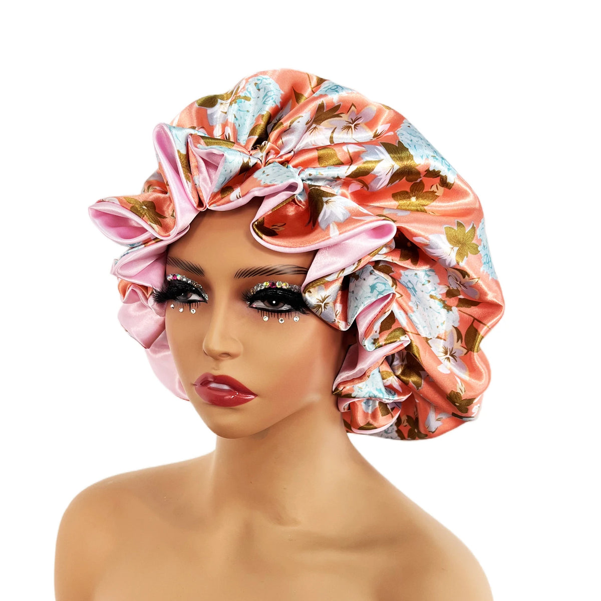 Printed Satin Sleep Bonnet
