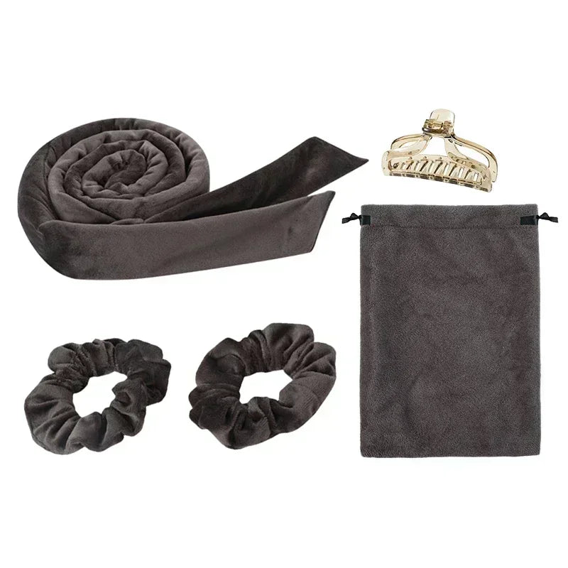The Curl Set heatless curler by Velvetide in Charcoal