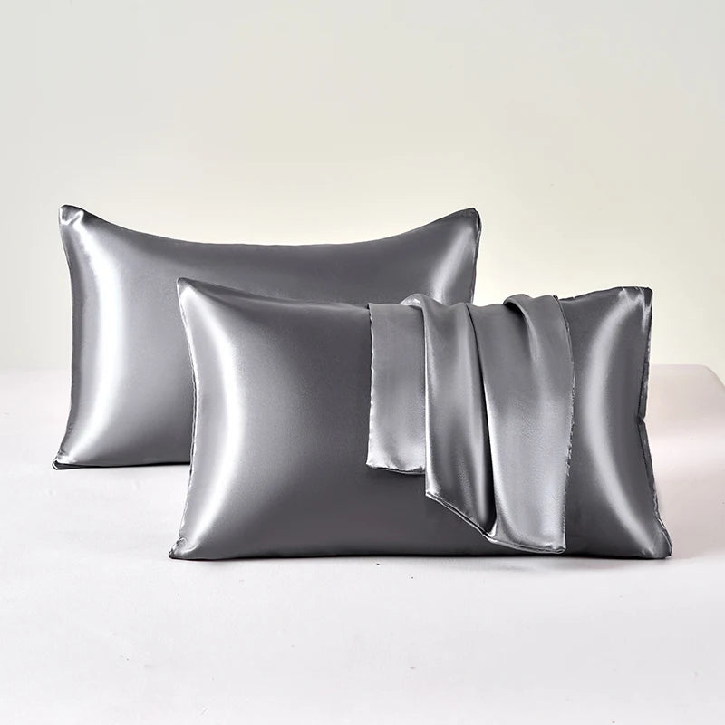 Velvetide Satin Pillowcase Pair, UK standard size – image 2