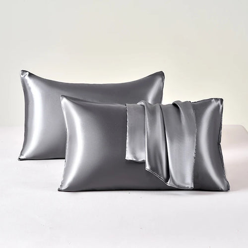 Velvetide Satin Pillowcase Pair, UK standard size – image 2