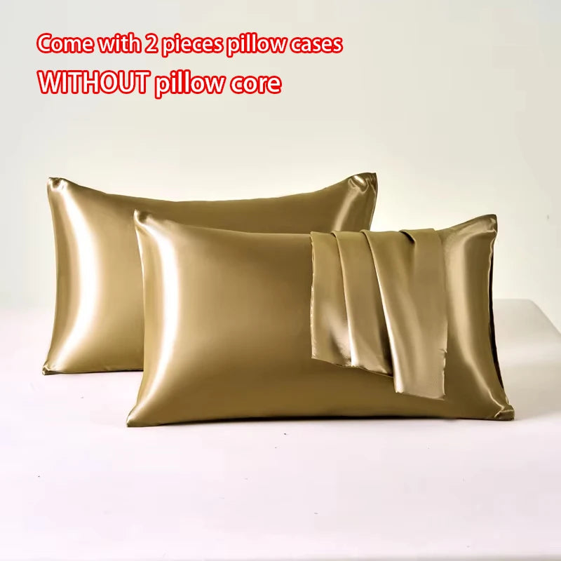 Velvetide Satin Pillowcase Pair, UK standard size – image 8
