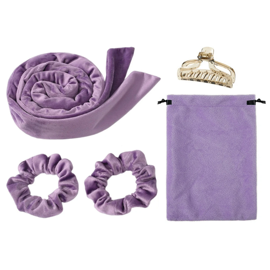 The Curl Set heatless curler by Velvetide in Lilac