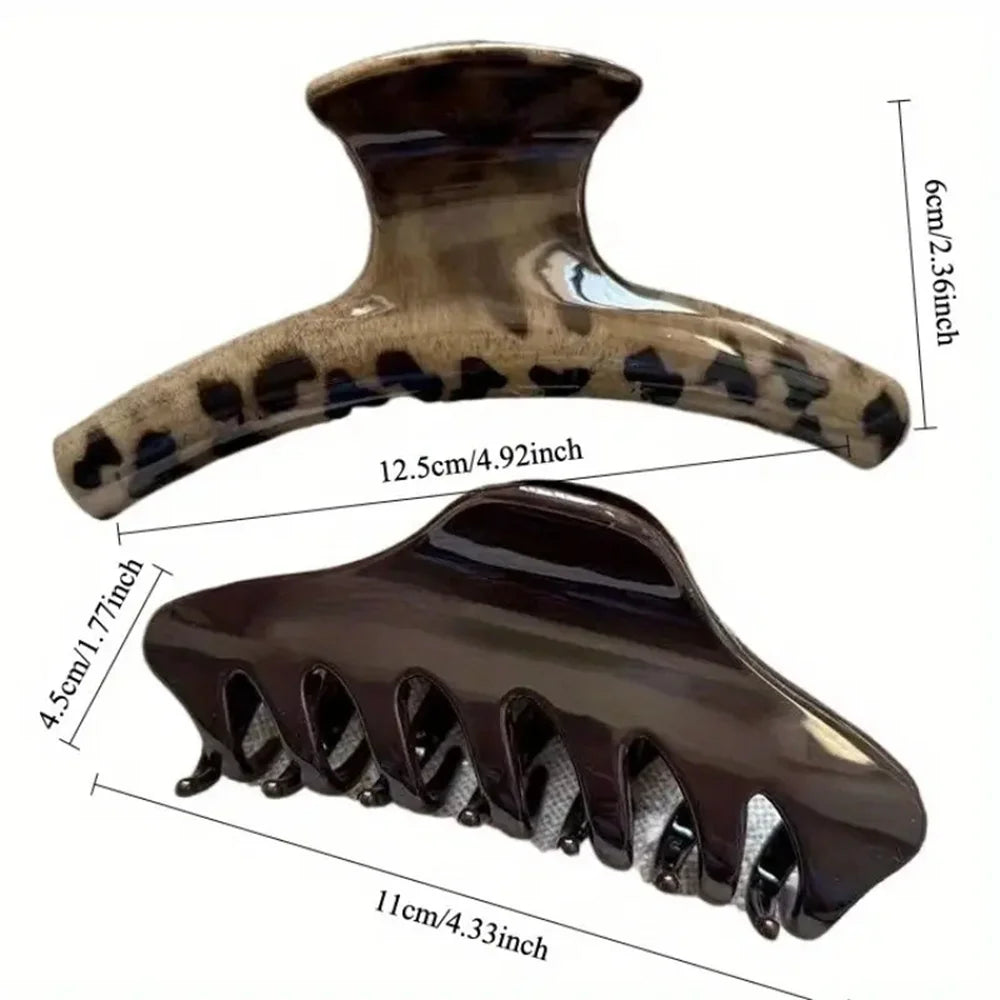 Velvetide Claw Clip Duo sizes
