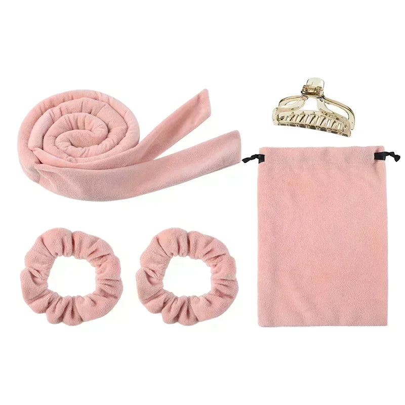 The Curl Set heatless curler by Velvetide in Blush
