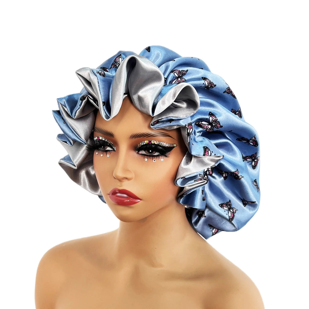 Printed Satin Sleep Bonnet