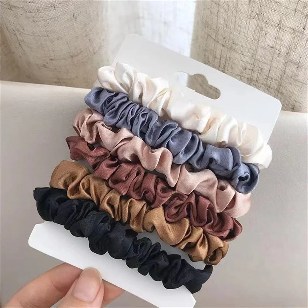 Velvetide Satin Scrunchie Set of 6 – image 5