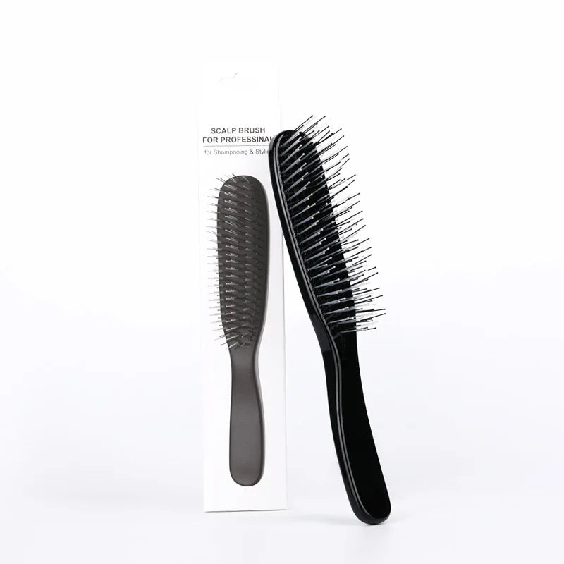 Velvetide Scalp Massage Brush in Black