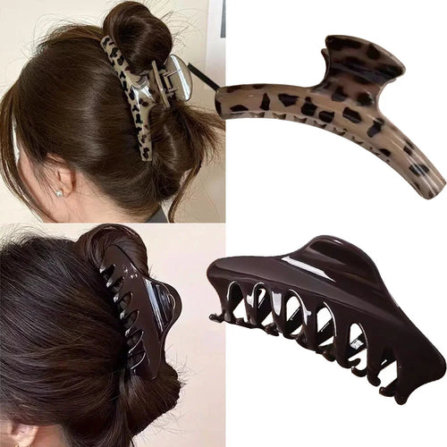 Velvetide Claw Clip Duo worn in hair