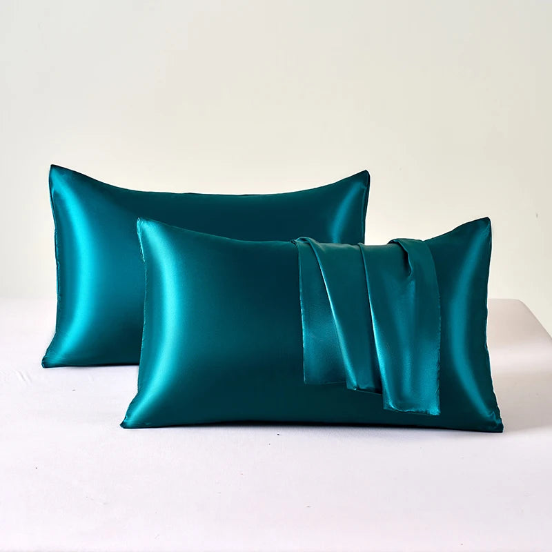 Velvetide Satin Pillowcase Pair, UK standard size – image 3