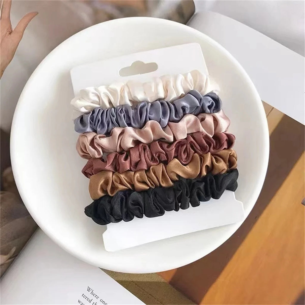 Velvetide Satin Scrunchie Set of 6 – image 3