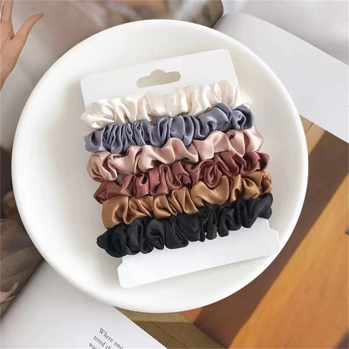 Velvetide Satin Scrunchie Set of 6 – image 3