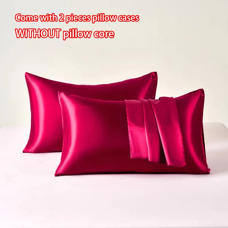 Velvetide Satin Pillowcase Pair, UK standard size – image 13