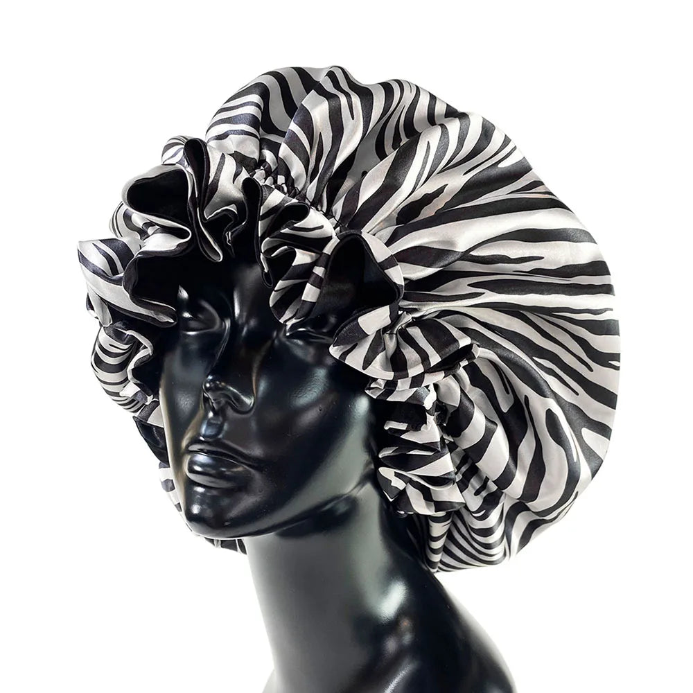 Printed Satin Sleep Bonnet