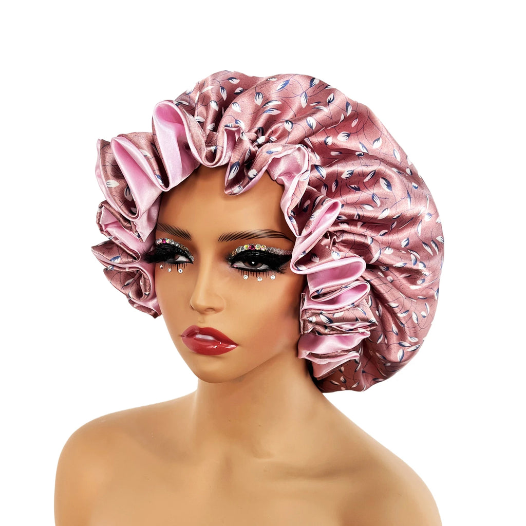 Printed Satin Sleep Bonnet